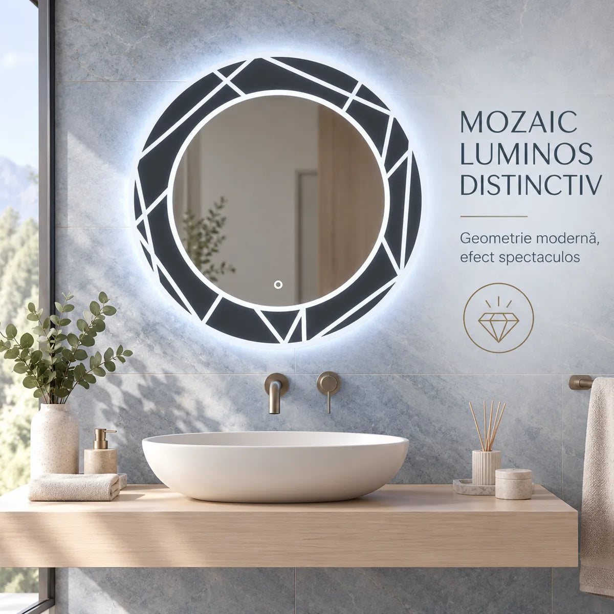 Astrix 70x70 mozaic luminos distinctiv