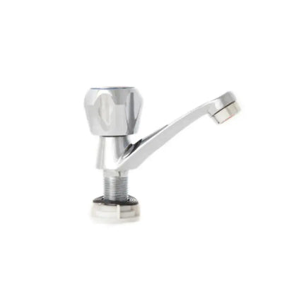 Robinet baie cu montaj pe chiuveta, apa rece, un singur maner, crom lucios – culoare argintie – RegalStore, iluminat int