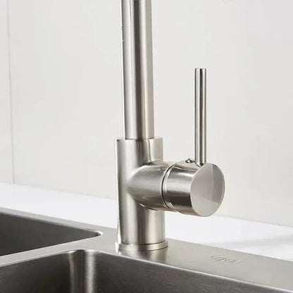 Baterie Bucatarie cu Dus Extractibil, Inox si Alama Crom, YD/101 – culoare argintie – RegalStore, iluminat interior