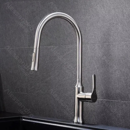 Baterie Bucatarie cu Dus Extractibil, Inox SUS304, Satinat, CF023 – RegalStore, iluminat interior