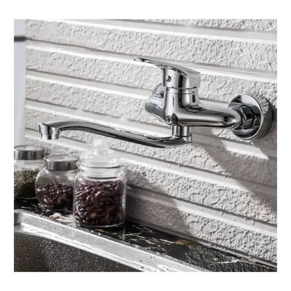 Baterie Bucatarie cu Pipa Rotativa, Aliaj, Crom, PM025 – culoare argintie – RegalStore, iluminat interior