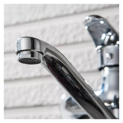 Baterie Bucatarie cu Pipa Rotativa, Aliaj, Crom, PM025 – culoare argintie – RegalStore, iluminat interior