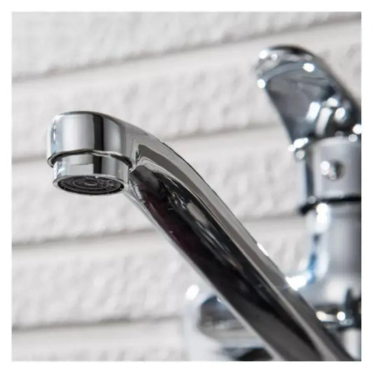 Baterie Bucatarie cu Pipa Rotativa, Aliaj, Crom, PM025 – culoare argintie – RegalStore, iluminat interior