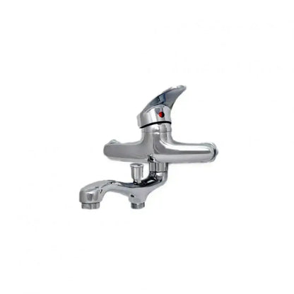 Baterie Cada Crom Lucios - Set Complet cu Pipa Pivotanta de 18cm, Para, Furtun si Excentrice Incluse – culoare argintie,