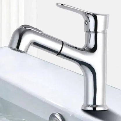 Baterie cu Dus Extractibil, Alama Sanitara, Crom, WZY108/B – culoare argintie – RegalStore, iluminat interior