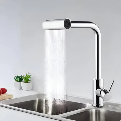 Baterie Lavoar Cartus Ceramic Pipa Rotativa Crom Lucios Racorduri Incluse EC03 – culoare argintie – RegalStore, iluminat