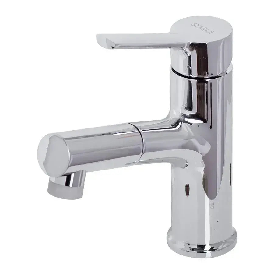 Baterie Lavoar cu Dus Extractabil, Alama Sanitara, Crom, Y/108 – culoare argintie – RegalStore, iluminat interior