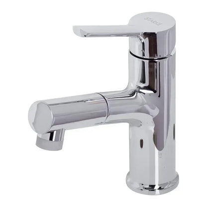 Baterie Lavoar cu Dus Extractabil, Alama Sanitara, Crom, Y/108 – culoare argintie – RegalStore, iluminat interior