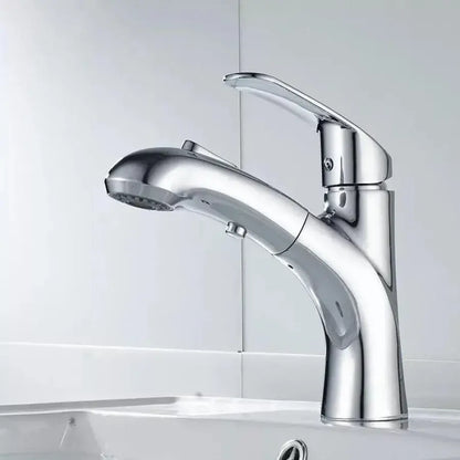 Baterie Lavoar cu Dus Extractibil, Alama Sanitara, Crom, OD/2030 – culoare argintie – RegalStore, iluminat interior