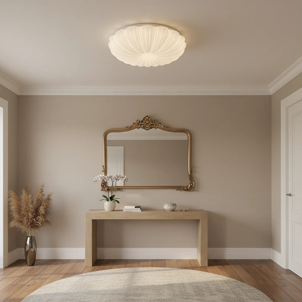 Plafoniera LED Margareta 23 cm, 22W, 3000K / 4000K / 6000K, Alb, Metal si Acril