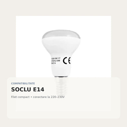 Bec LED - soclu E14 si tensiune 220-230V