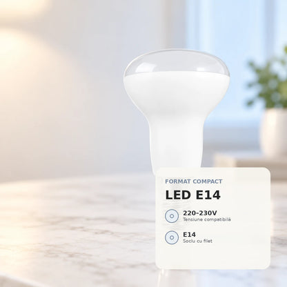 Bec LED E14 - format compact