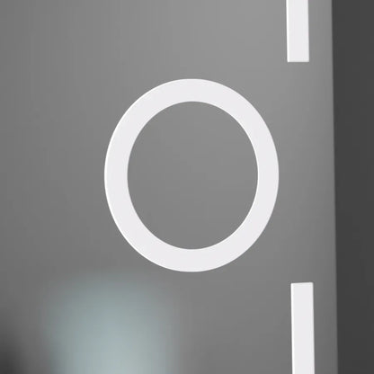 Oglinda LED Rectangulara 50x70 Eclat MotionGlow Marcello, Lupa Cosmetica, Sistem Dezaburire, Termometru si Ceas, Dimabila