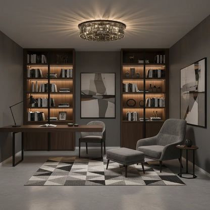 Candelabru Cristal Blaze 6x E14 Negru