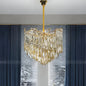 Candelabru Cristal TOPKAPI Petito 3xE27, Diametru 30cm, Auriu Lucios, Inaltime Reglabila – culoare aurie, 30 cm – RegalS