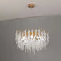 Candelabru Cristal WALTZ Cascade, 5x G9, Auriu, 45cm, Inaltime Reglabila