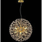 Candelabru Cristal MINUET 8x G9, Diametru 40cm, Auriu Lucios, Inaltime Reglabila