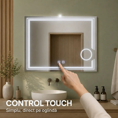 Oglindă LED Canto – control touch