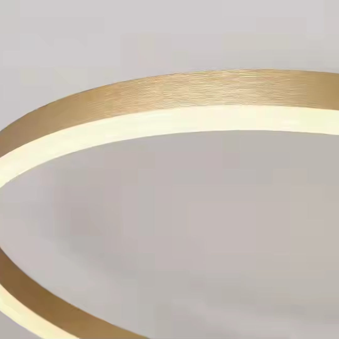 Lustra LED cu Telecomanda Liliana 144W Dimabila Alb Auriu