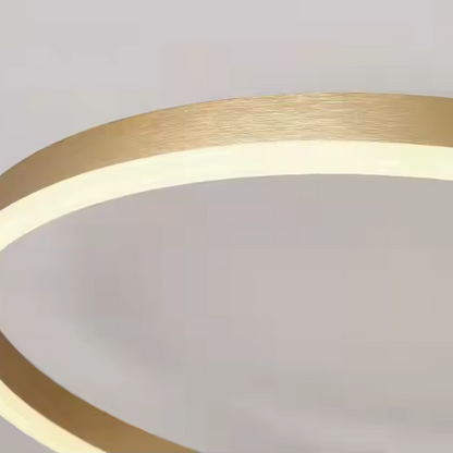 Lustra LED cu Telecomanda Liliana 144W Dimabila Alb Auriu