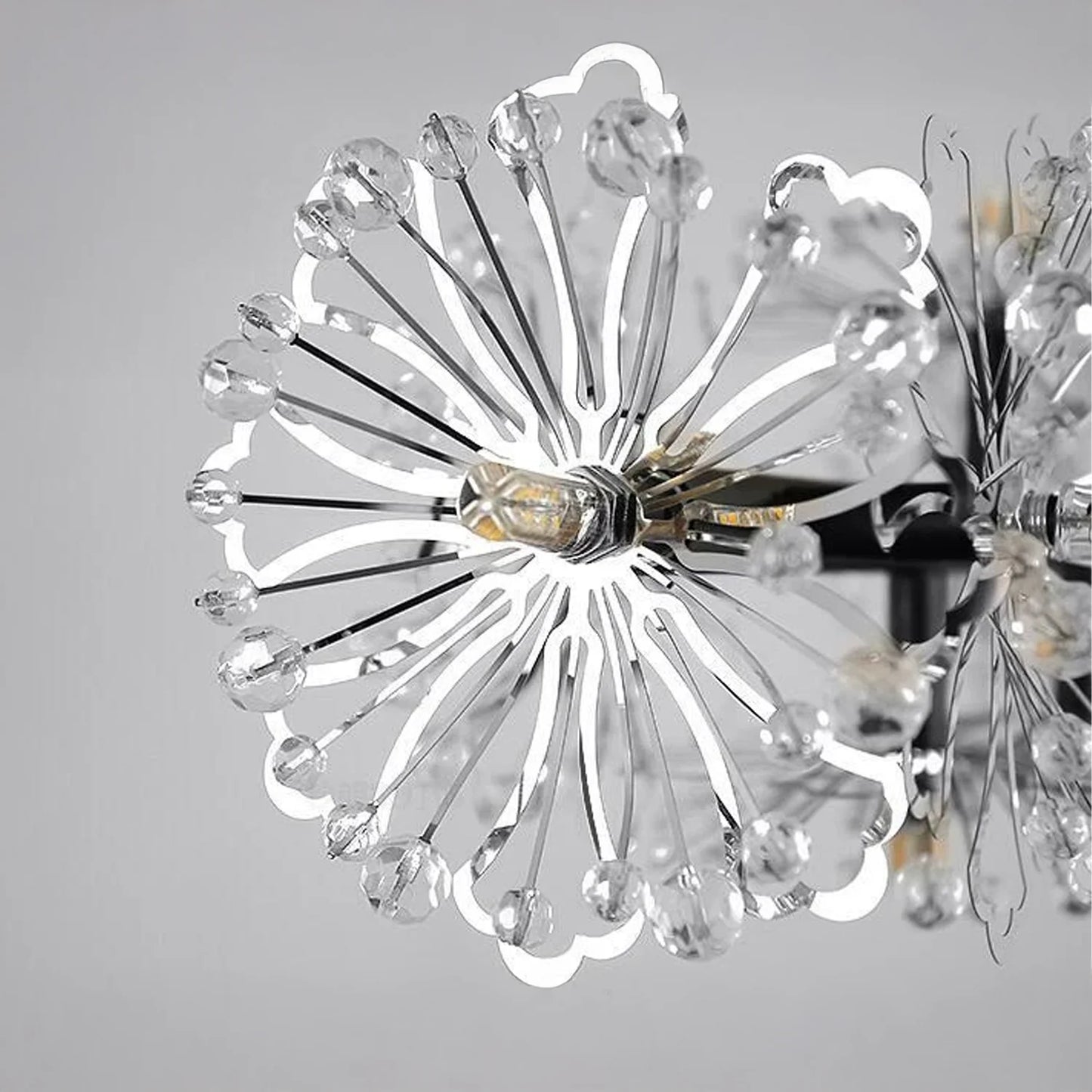Candelabru Cristal PETERHOF Regalis 16x G4, Lungime 120cm, Negru