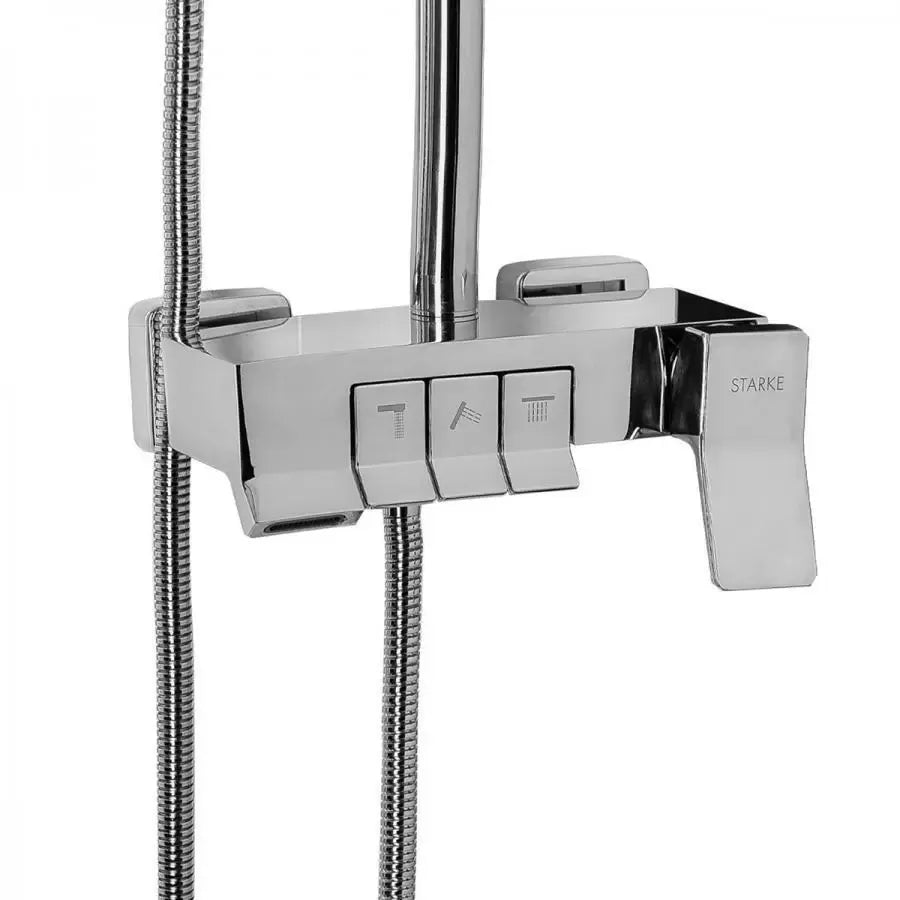 Coloana Dus cu Para si Palarie Reglaj, Alama Sanitara, Crom, 9920 – culoare argintie – RegalStore, iluminat interior