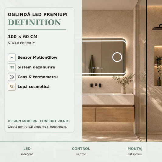 Oglinda LED Definition 100x60 cm - imagine principala