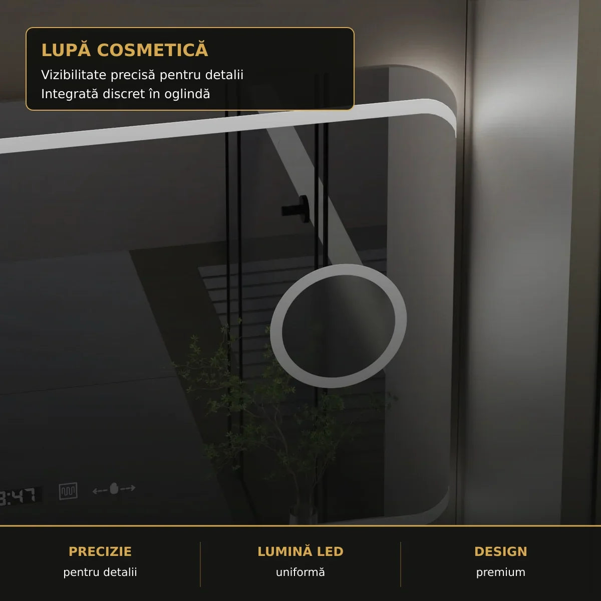 Oglindă LED Definition 120x80 cm – detalii