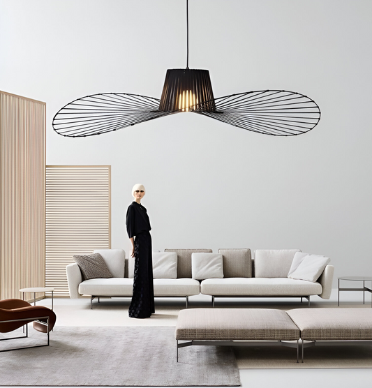 Lustra Suspendata ELIAS 35cm, 1x E27, Metal, Negru