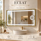 Eclat MotionGlow 110x65 cm - oglinda LED premium cu rama auriu brushed