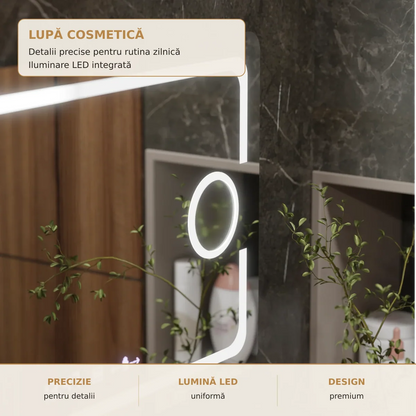Oglinda LED Eclat - lupa cosmetica integrata