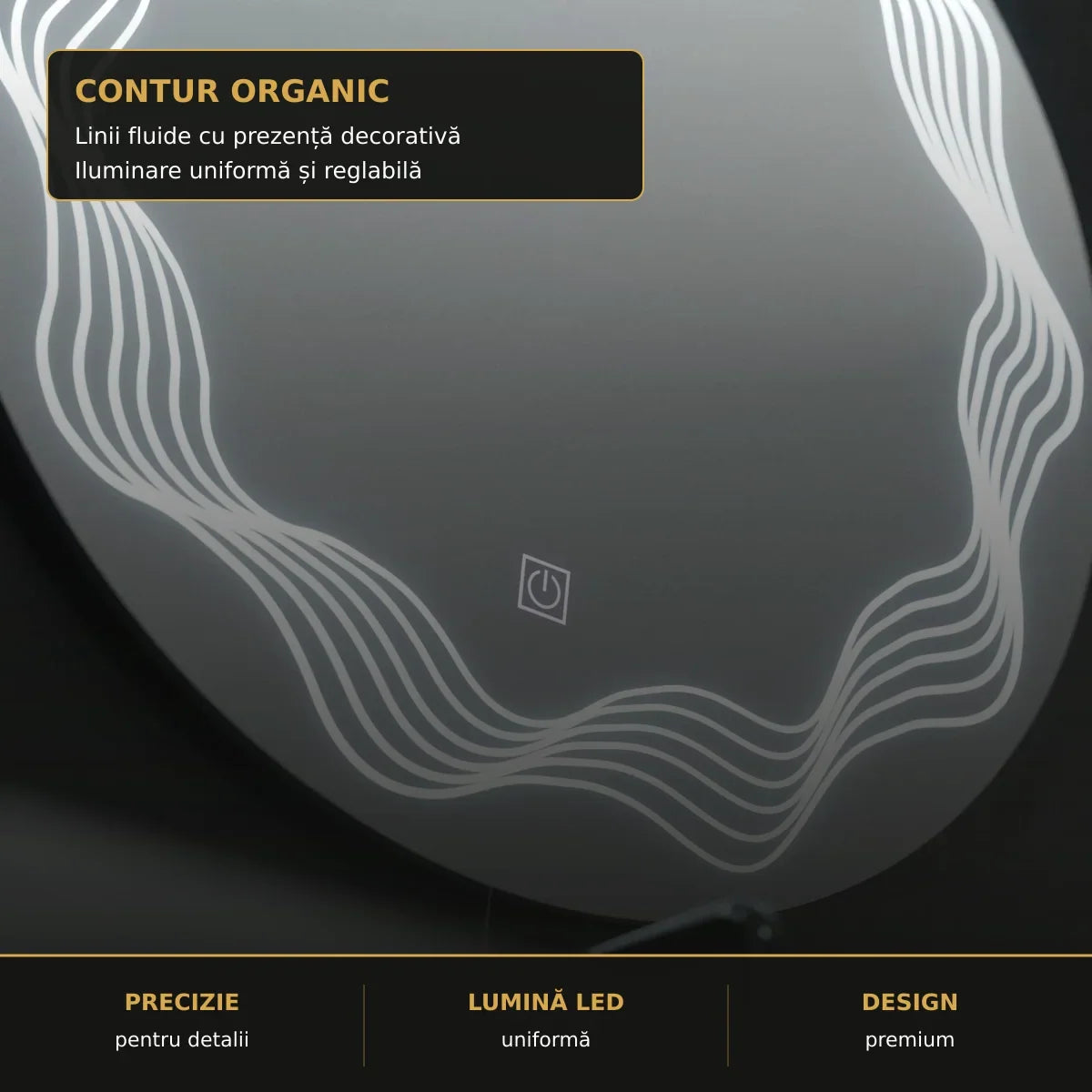 Oglindă LED Flusso 60 cm – detalii