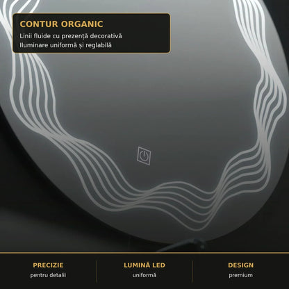 Oglindă LED Flusso 60 cm – detalii