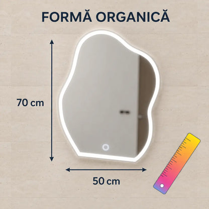 Oglindă LED Forma – dimensiuni 50 x 70 cm