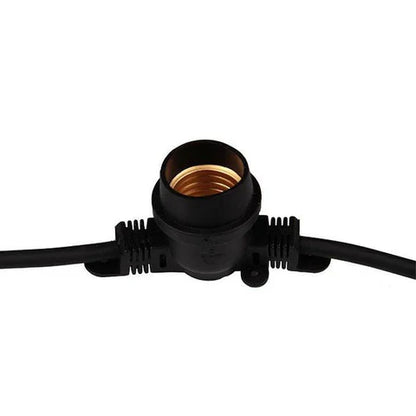 Ghirlanda LED 15 surse de lumina 10M 15xE27 Negru IP65