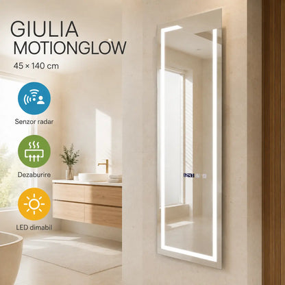 Oglindă LED Giulia 45x140 cm – prezentare premium