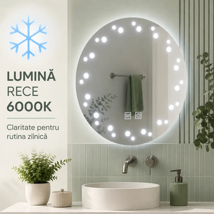 Oglindă LED Ivory – lumină rece 6000K