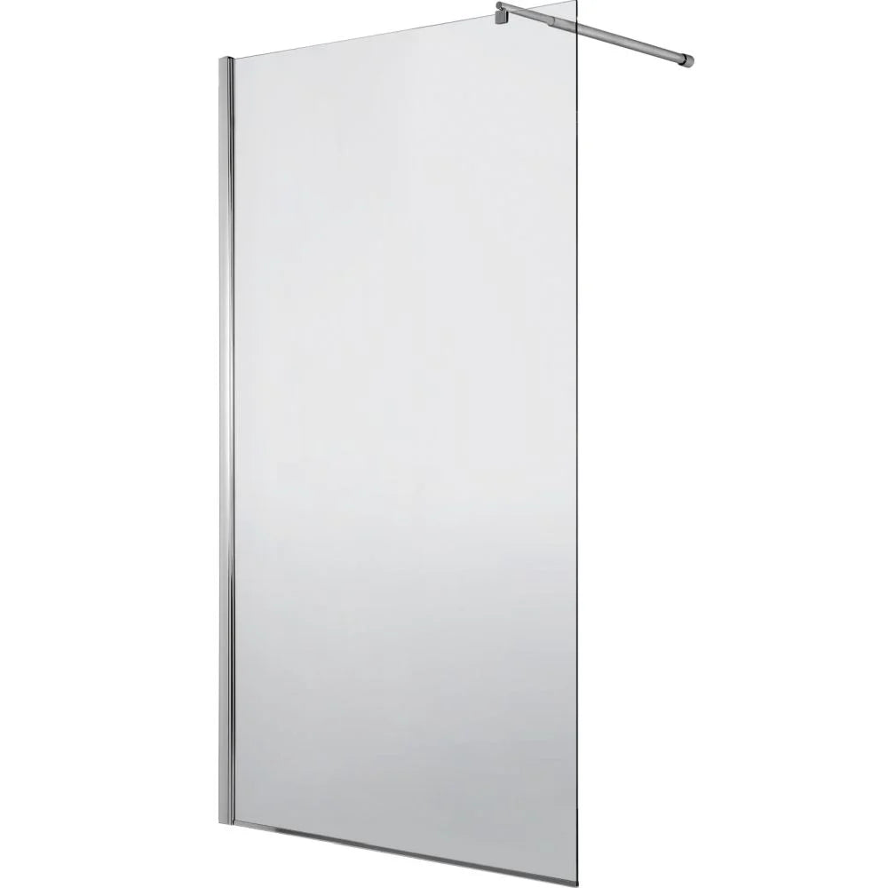 Paravan dus Walk-In 120x195 cm, sticla securizata 8 mm, satin, profil metalic rezistent