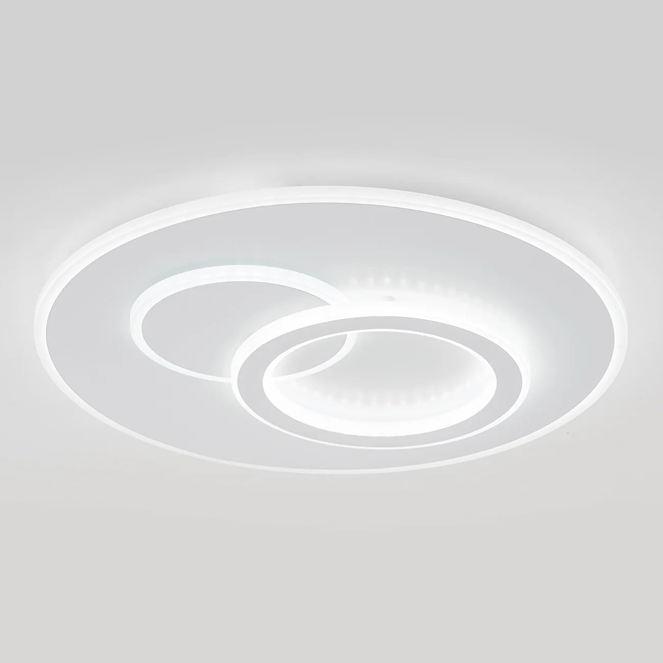 Lustra LED cu telecomanda NOLUX 120W, Rotunda, lumina Rece/Calda/Neutra, Dimabila, Alb