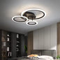 Lustra LED cu Telecomanda BETTY, 41W, 3 Cercuri, lumina Rece/Calda/Neutra, Dimabila, Negru – lustră LED, culoare neagră,