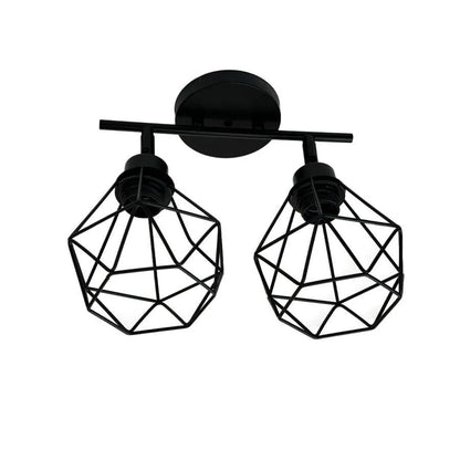 Lustra Aerope, 2x E27, Metal, Negru – lustră LED, culoare neagră – RegalStore, iluminat interior