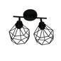 Lustra Aerope, 2x E27, Metal, Negru