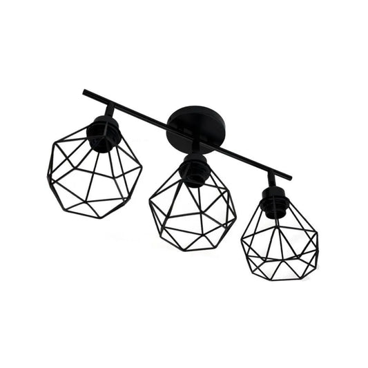 Lustra Ailyn 3x E27 Negru – lustră LED, culoare neagră – RegalStore, iluminat interior