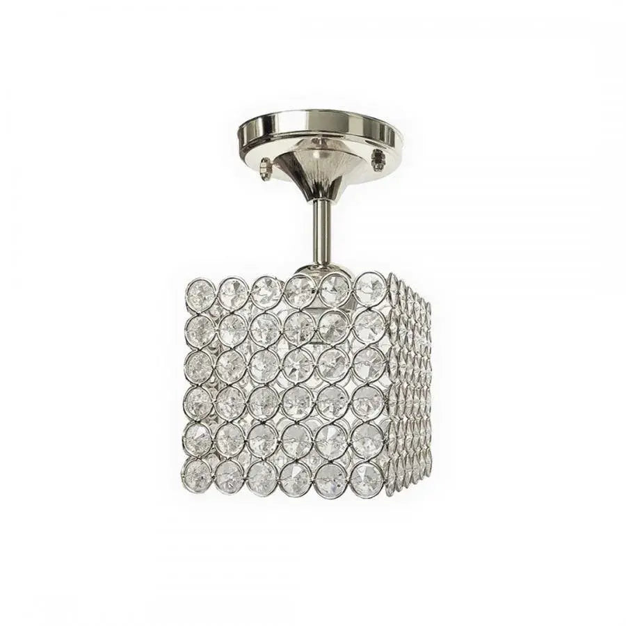 Lustra Catrina, 1*E27, Crom, Metal si Cristal – lustră LED, culoare argintie – RegalStore, iluminat interior