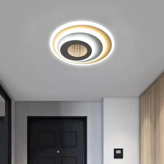 Lustra LED NEXA Rotund 3D, 17W, Alb, Lumina Rece/Calda/Neutra