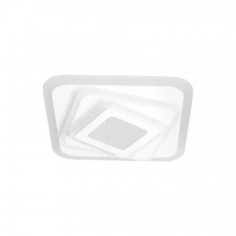 Lustra LED NEXA Patrat 3D, 36W, Alb, Lumina Rece/Calda/Neutra