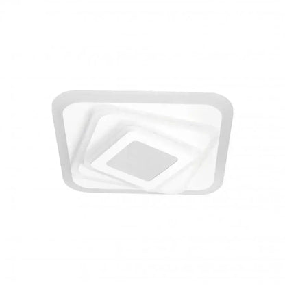 Lustra LED NEXA Patrat 3D, 36W, Alb, Lumina Rece/Calda/Neutra