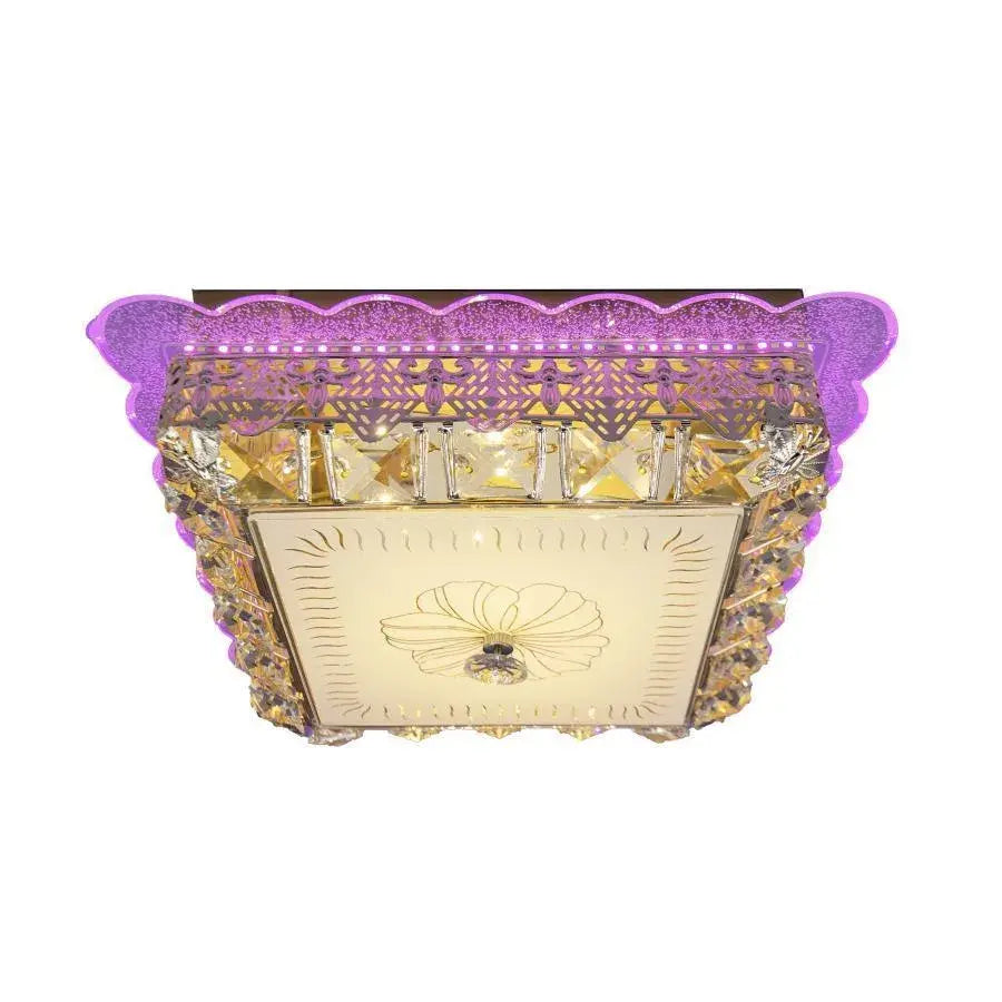 Lustra LED Anaida, 48W, 3000K, RGB, Auriu