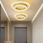 Lustra LED SOLENA Rotonda Alb Auriu, Diametru 25cm, 13W, Lumina Rece/Calda/Neutra
