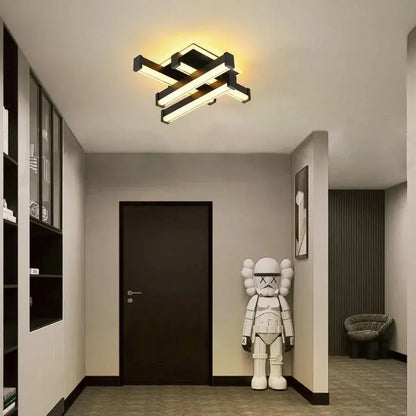 Lustra LED CADE, 54W, Liniara, lumina Rece/Calda/Neutra, Negru